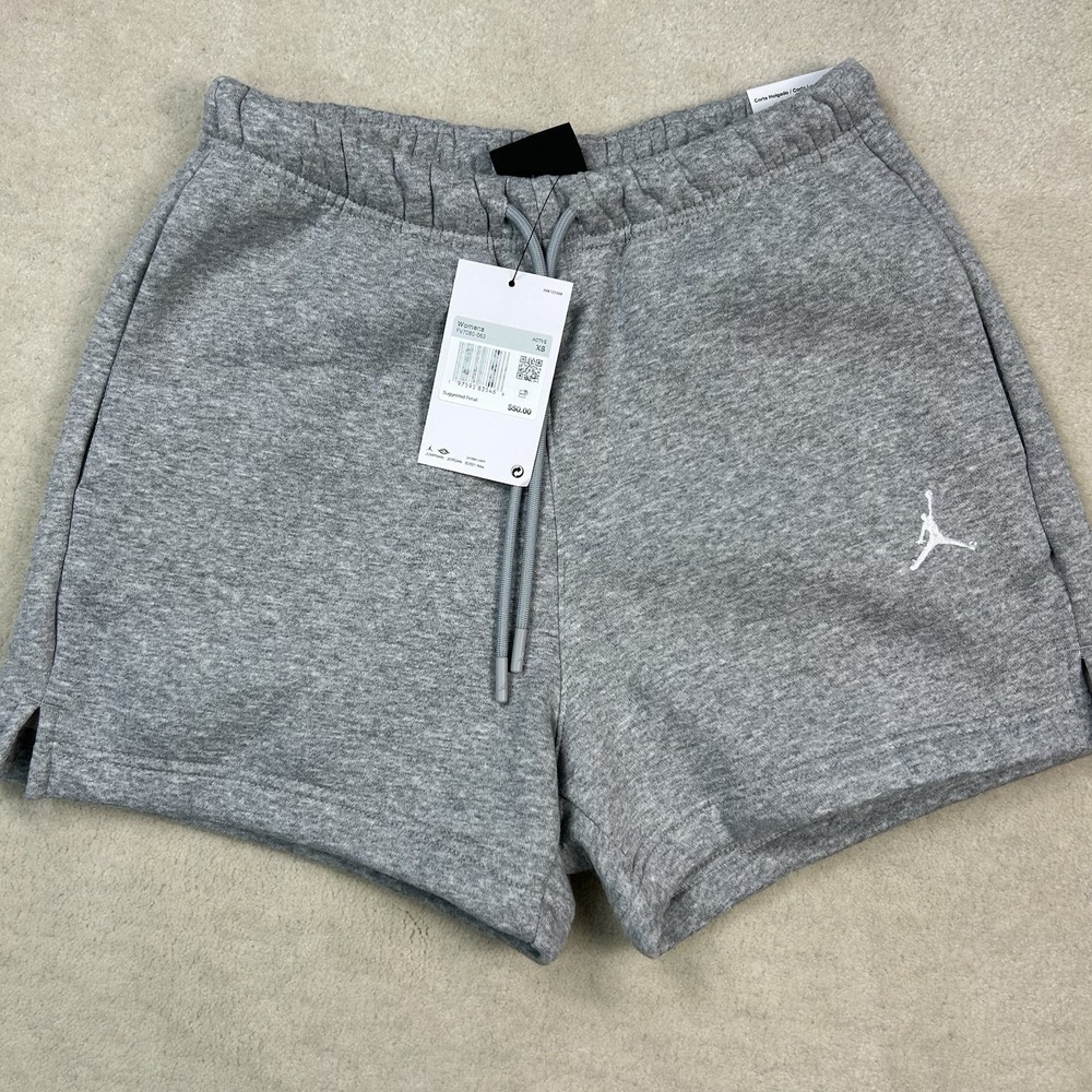Nike Women's XS High Rise Loose Fit Fleece Shorts Jordan FV7080-063